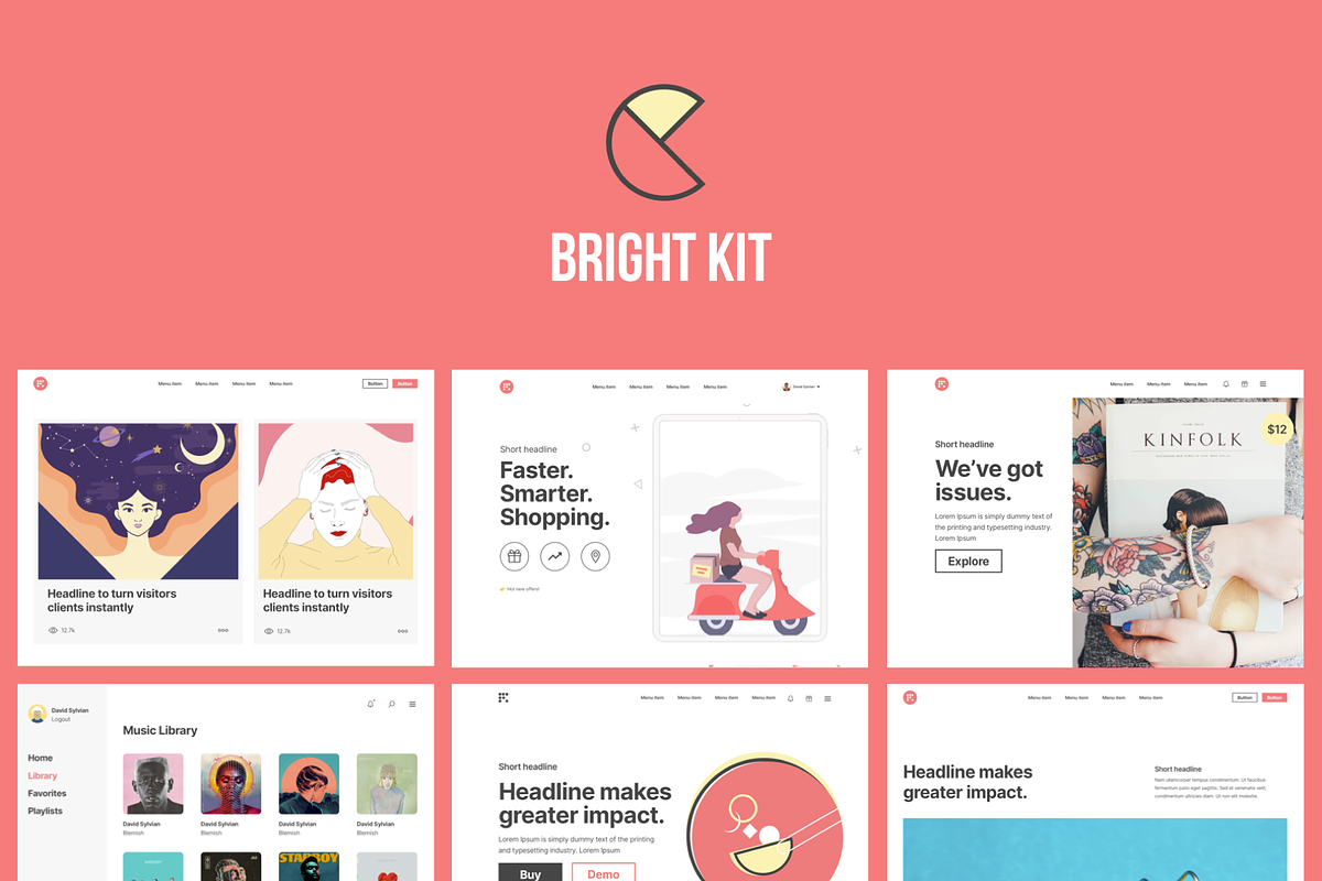 Fabrx Super Bundle, an UI Kit Template by Fabrx Design (Photo 9 of 9)