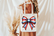 Whimsical Patriotic Bow Clipart, an Illustration by designcity5 (Thumbnail 4 of 5)