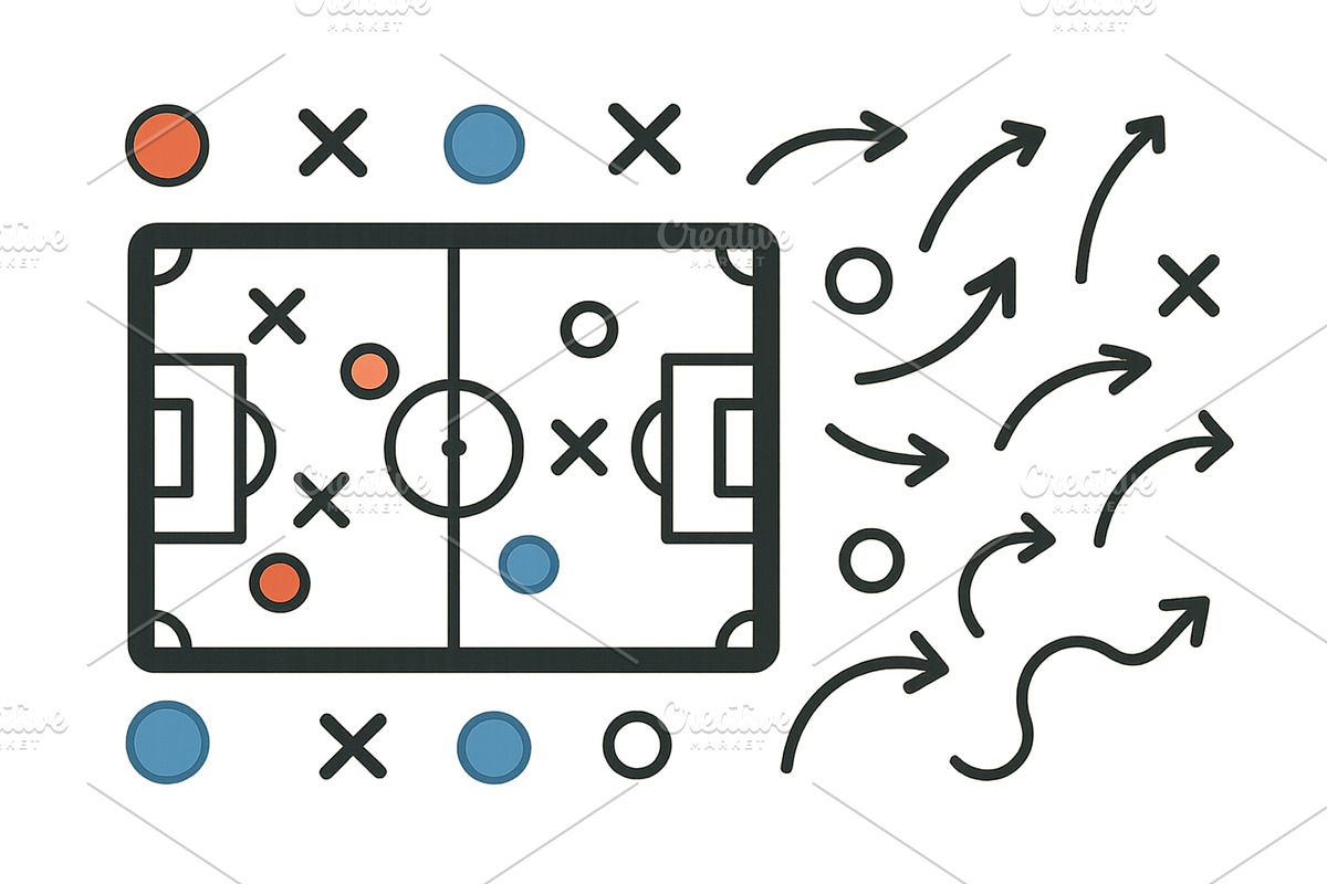 Diagram illustrating football, an Education Illustration by ZinetroN