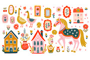 Dopamine folk art, a Decorative Illustration by Chikovnaya (Thumbnail 7 of 15)