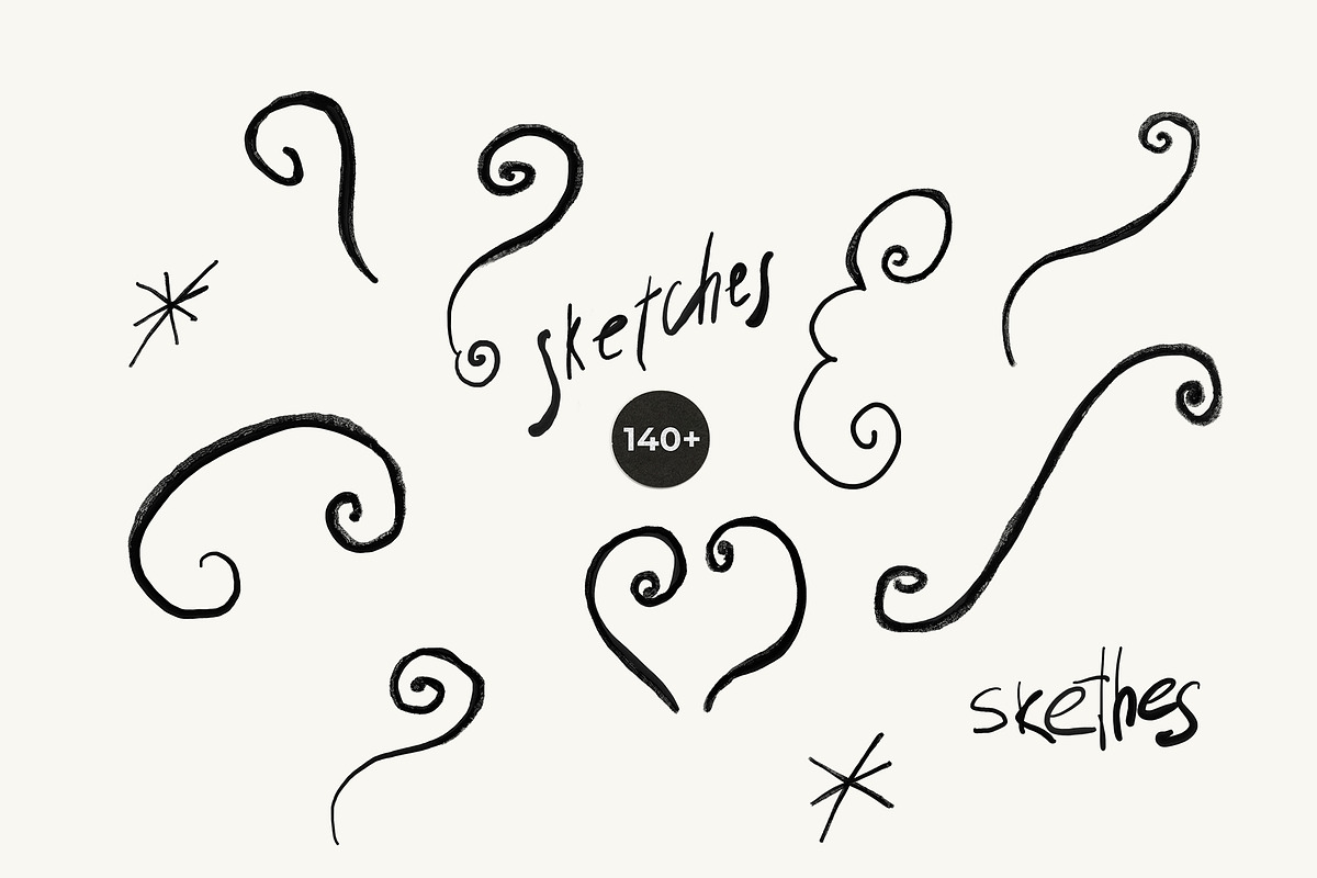 SKETCHES Line Art Drawings, a Decorative Illustration by Lana Elanor (Photo 12 of 14)