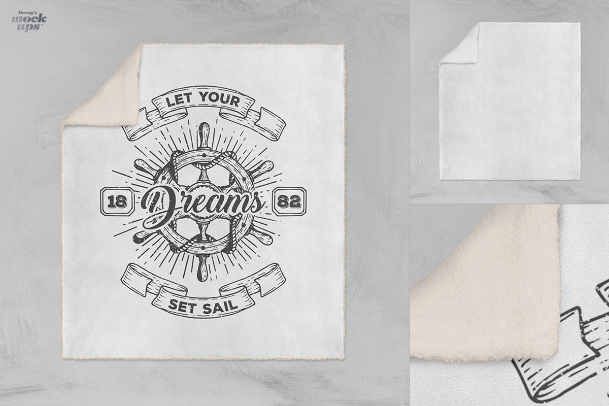 Sherpa Blanket Mockup, an Apparel Mockup by Denny's Mock-ups (Photo 3 of 4)