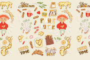 Set of peanut butter stickers | 32, a Stationery Template by Big Squirrel (Thumbnail 3 of 5)