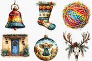 Watercolor Southwestern Christmas, an Illustration by Canvas Craft (Thumbnail 4 of 8)