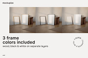 4x5 Two Frame Leaning Mockup, a Household Mockup by mockupize (Thumbnail 2 of 7)