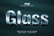 Glass font 3d Editable Text Effect, an Action Add-On by bdrobin (Thumbnail 1 of 2)