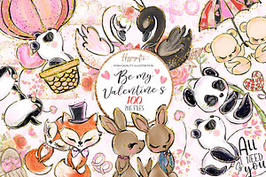 Valentine's Clip Art,animals Love