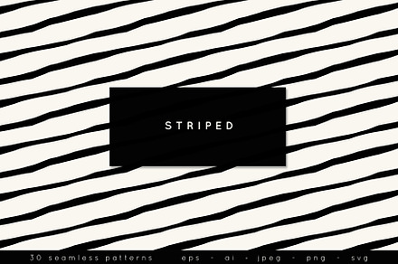 Striped Seamless Patterns Set, a Pattern Graphic by Curly_Pat