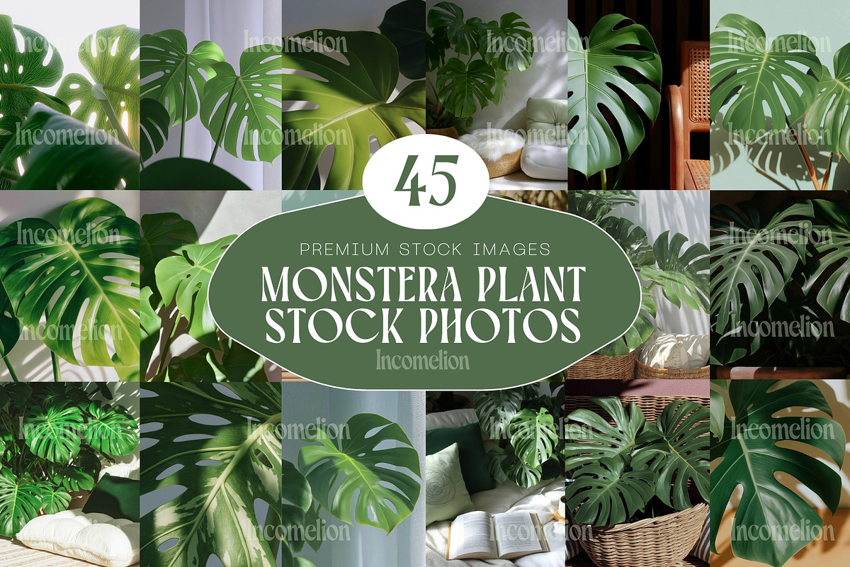 45 Aesthetic Monstera Plant Photos, a Nature Photo by Incomelion (Photo 1 of 12)