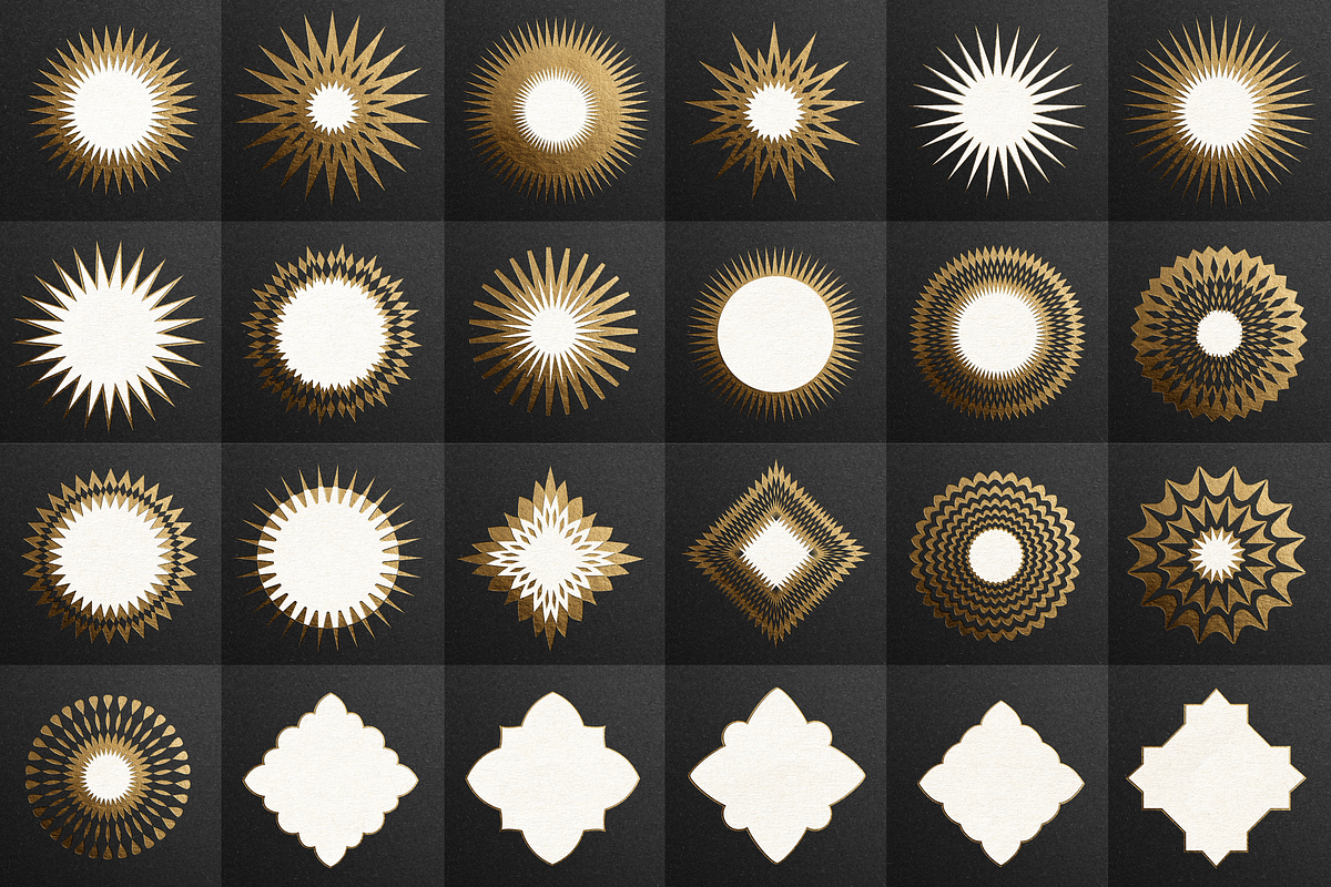 Celestial Gold Foil Papers & Frames, a Social Media Template by The Flossy Finch (Photo 13 of 20)