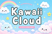 Kawaii Cloud, a Slab Serif Font by Wow Magic (Thumbnail 1 of 4)