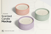 Glass Candle Mockup with Box, a Household Mockup by graphicsauce (Thumbnail 2 of 4)