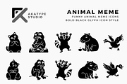 Funny Animal Meme, a Solid Icon by Akatype Studio (Thumbnail 1 of 3)