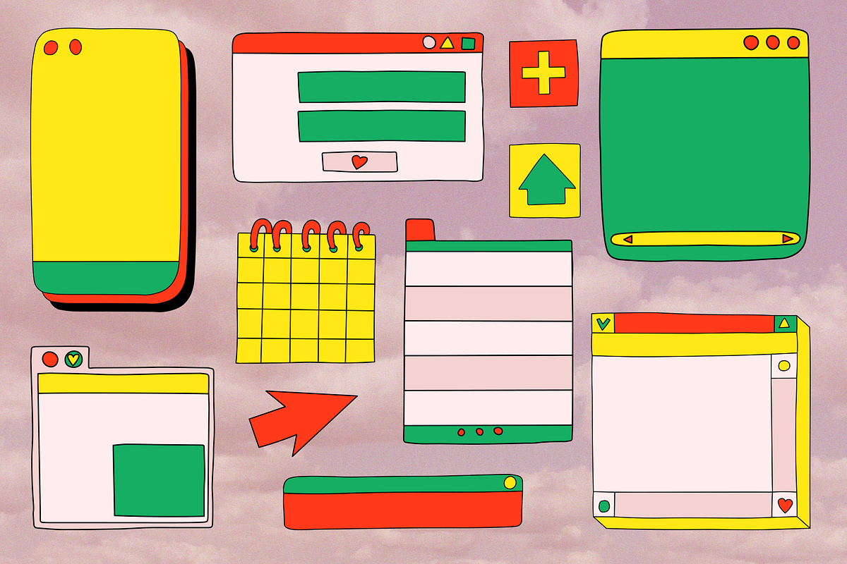 OLD WEB - social media templates, an Illustration by okchizh (Photo 7 of 10)