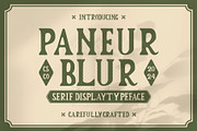Paneur Blur, a Serif Font by Craft Supply Co. (Thumbnail 1 of 8)