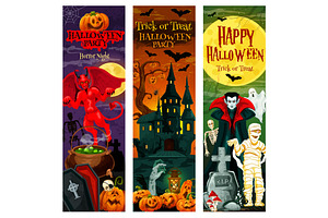 Halloween Banner For Night Party