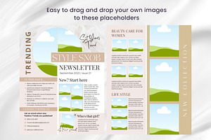 Canva Newsletter Template Fashion