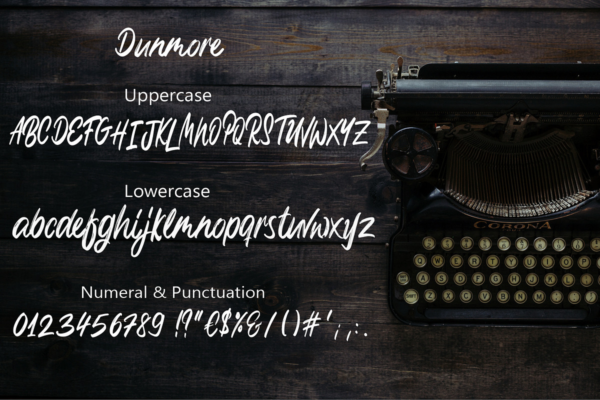 Dunmore Handwritten-Font preview 6