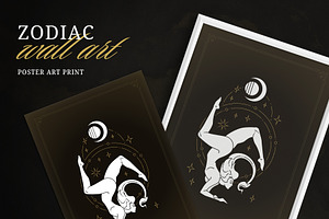 Scorpio Zodiac Wall Art, a Person Illustration by Vasya Kobelev