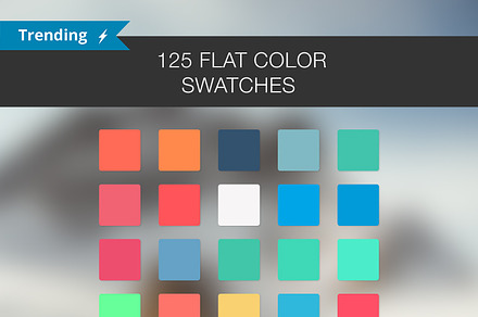 125 Flat color Swatches, a Palette Add-On by Prashant