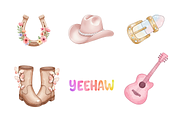Watercolor Cowgirl Clipart, a Person Illustration by BerryPieArt (Thumbnail 4 of 4)