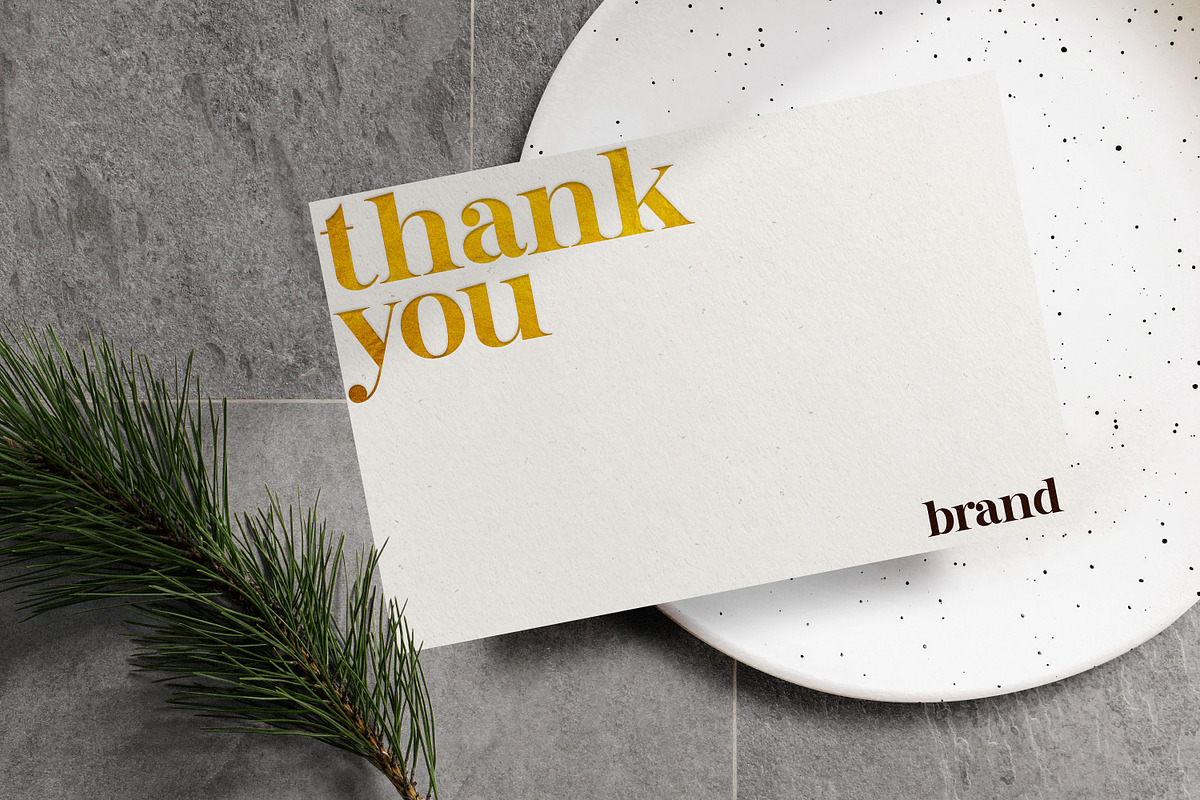 Thank you card - Premium, a Card Template by The Moxx
