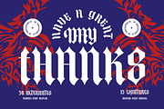 The Raffers Blackletter Font, a Blackletter Font by timelesstype.co (Thumbnail 20 of 20)