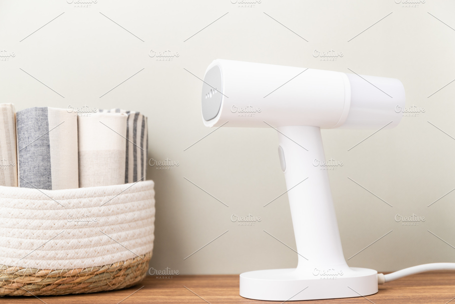 White handheld portable steamer next, a Technology Photo by Edalin's Store