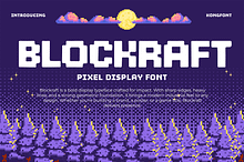 Blockraft – Pixel Display Font