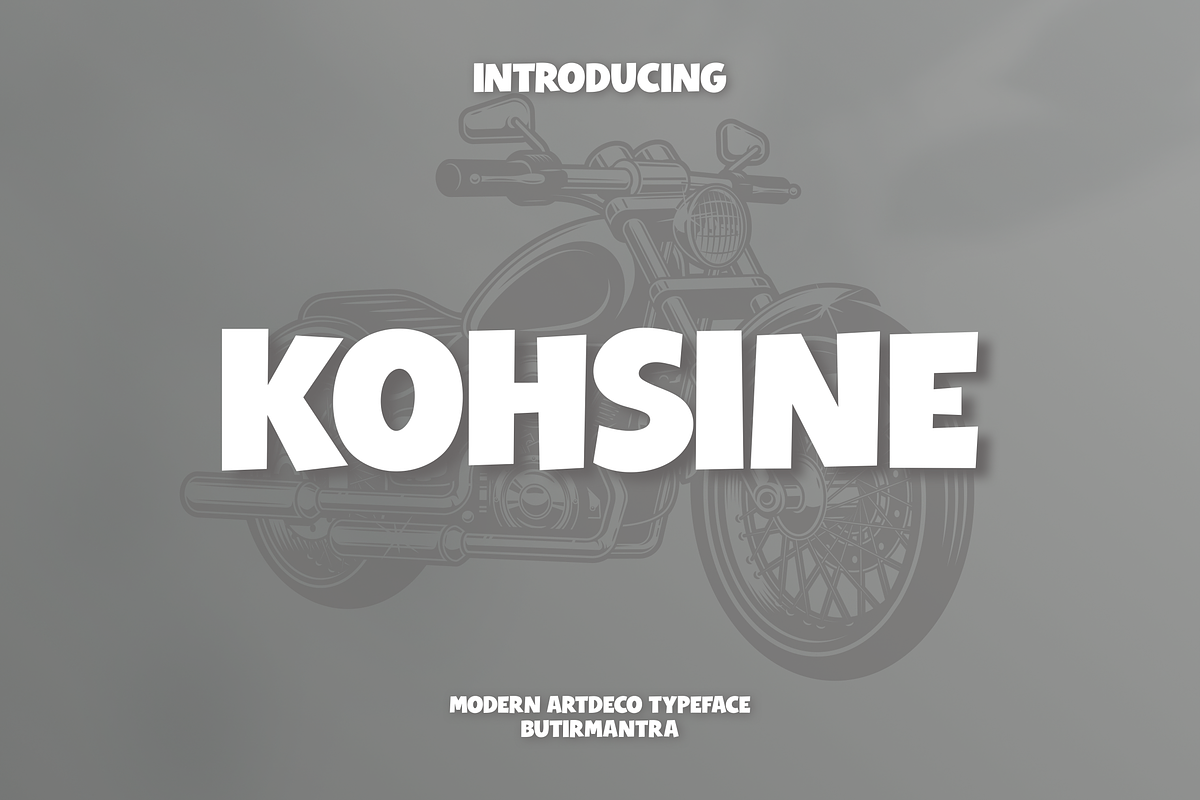 Kohsine - Modern Display Typeface, a Handwritten Font by Letterna (Photo 1 of 4)