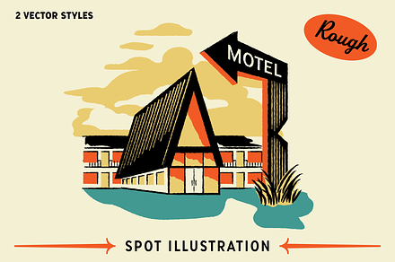 A Frame Motel Spot Illustration