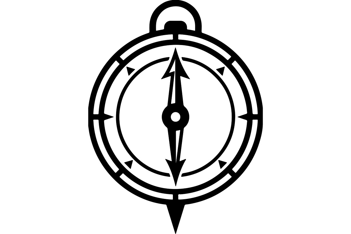 Compass & Navigation Vector Icons, a Technology Illustration by abu67222 (Photo 6 of 13)