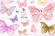Butterfly Clipart, Spring wings 001, an Illustration by Drawberx (Thumbnail 1 of 7)