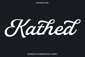 Kathed - Modern Handwritten Script