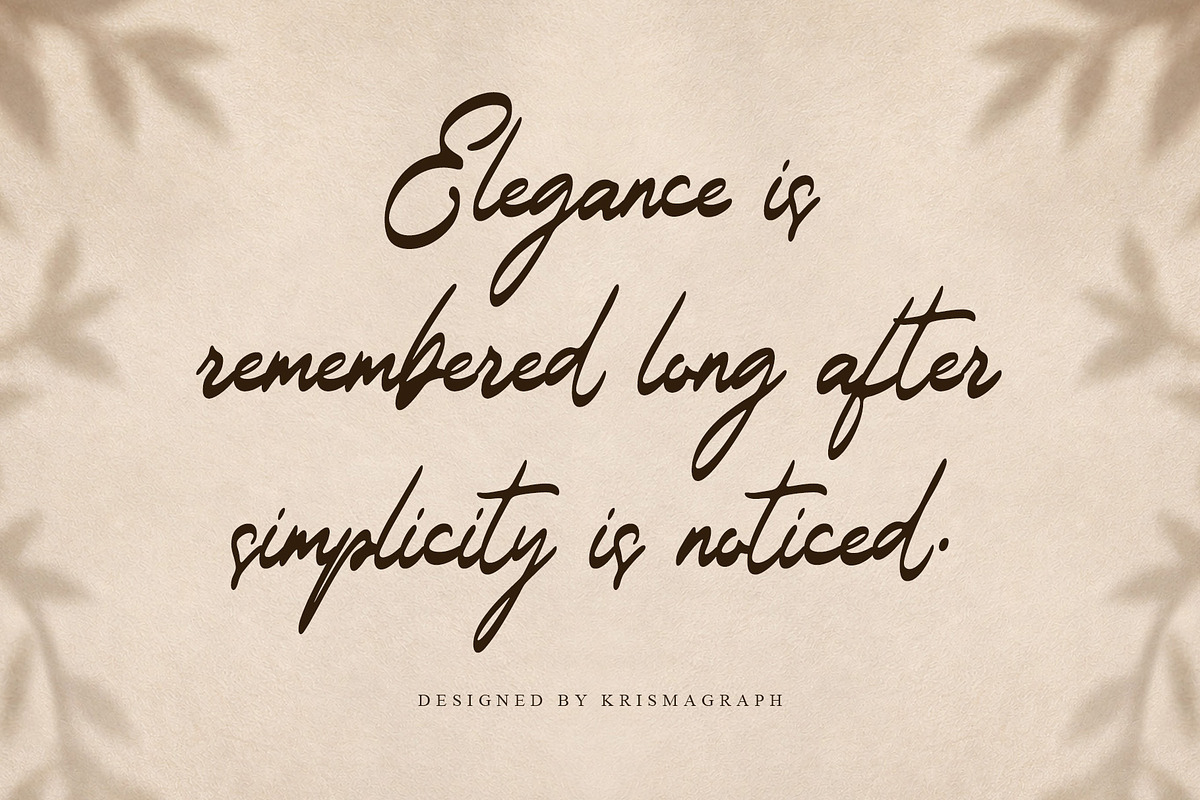 Saint Grasello – Signature Font, a Handwritten Font by Krismagraph (Photo 4 of 11)