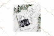 Funeral Prayer Card B&W Canva FR003, a Card Template by TyphoonStudio (Thumbnail 3 of 5)