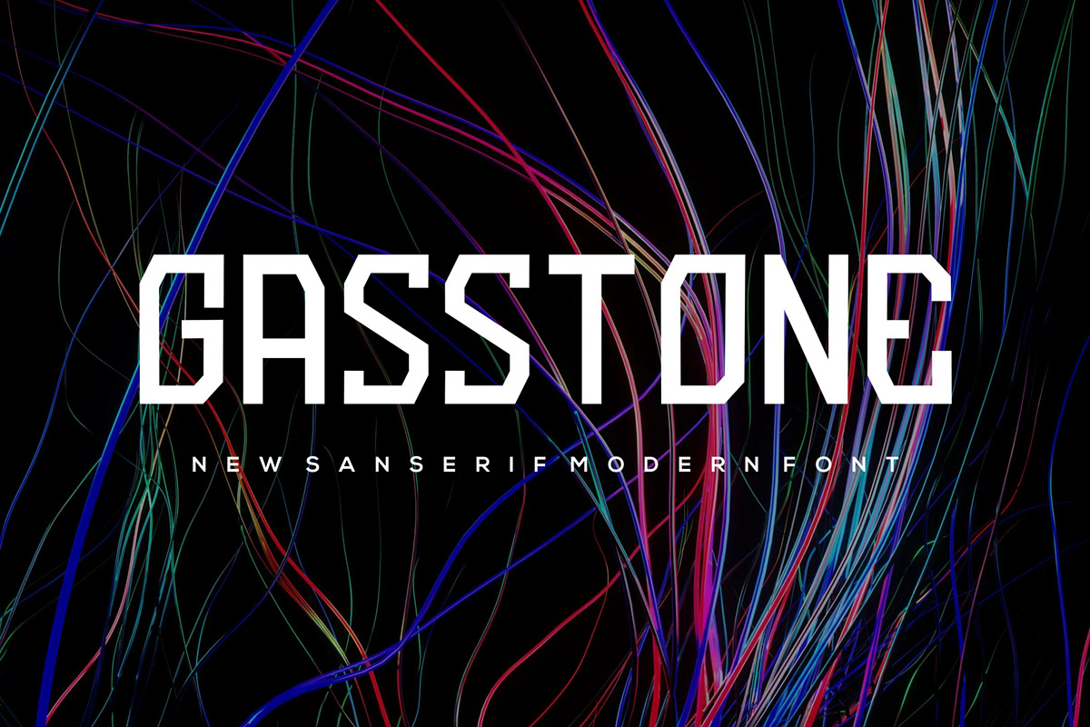 Gasstone, a Sans Serif Font by Auliacreative (Photo 1 of 4)
