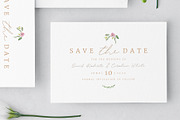 Greenery Save the Date Invite PSD, a Stationery Template by By Stephanie Design (Thumbnail 3 of 3)