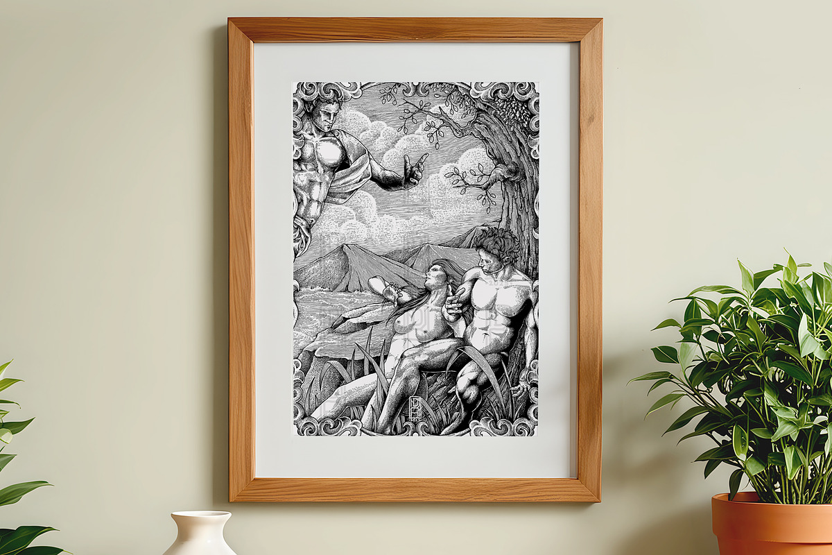 Engrave Style Illustration, Part 1, an Illustration by NStudio (Photo 4 of 8)