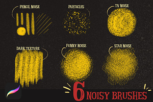 MAGIC NOISE BRUSHES For Procreate