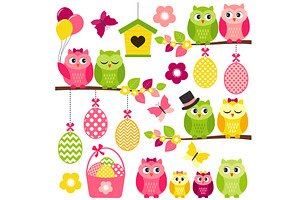 Easter Owls