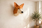 Corgi trophy - 3d papercraft, a Card Template by PAPER amaze (Thumbnail 4 of 4)
