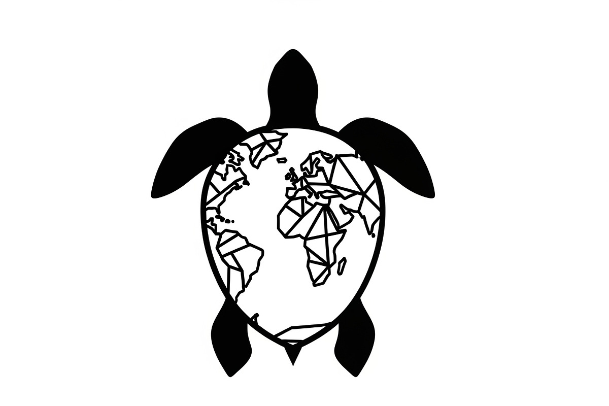 World Map Sea Turtle Bundle, an Illustration by Gaye Art (Photo 15 of 31)