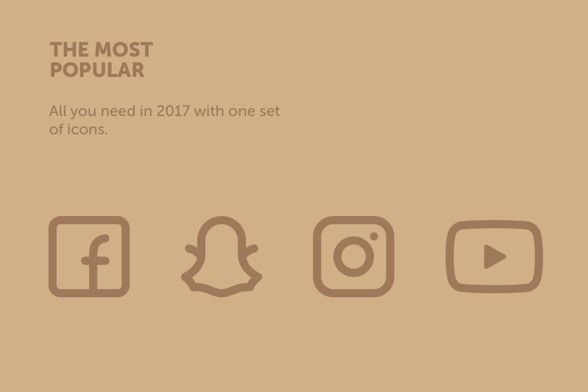Premium Social Media Icons, an Icon by The Icons (Photo 2 of 5)