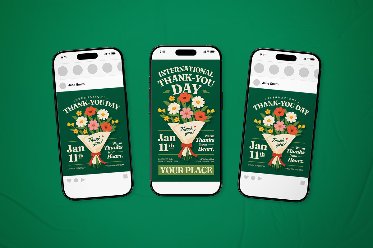 International Thank you day Flyer, a Flyer Template by The Good Store (Photo 2 of 2)