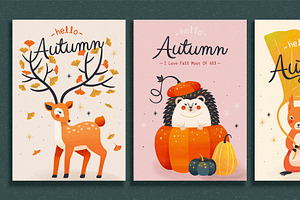 Autumn Forest Animal Illustration