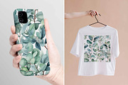 8 Eucalyptus Seamless Pattern PNG Se, an Illustration by Jalina Clipart Studio (Thumbnail 4 of 6)
