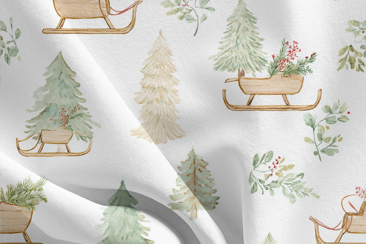 4 Pack Seamless Christmas Patterns, a Decorative Illustration by Pati Charm Studio (Photo 6 of 7)