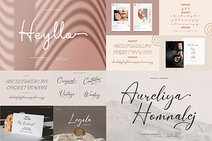 90% OFF! Elegant Script Font Bundle