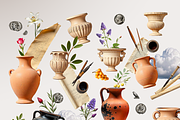 Antique mixed media collage, an Object Graphic by Katerina.Sea.Digital (Thumbnail 4 of 5)